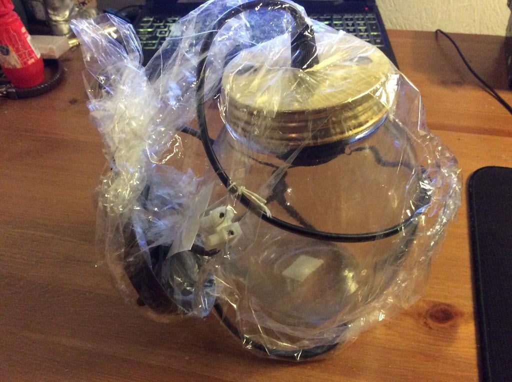 Glazen hanglamp "Mason Jar" nieuw., Ophalen of Verzenden, Nieuw, Glas, 75 cm of meer