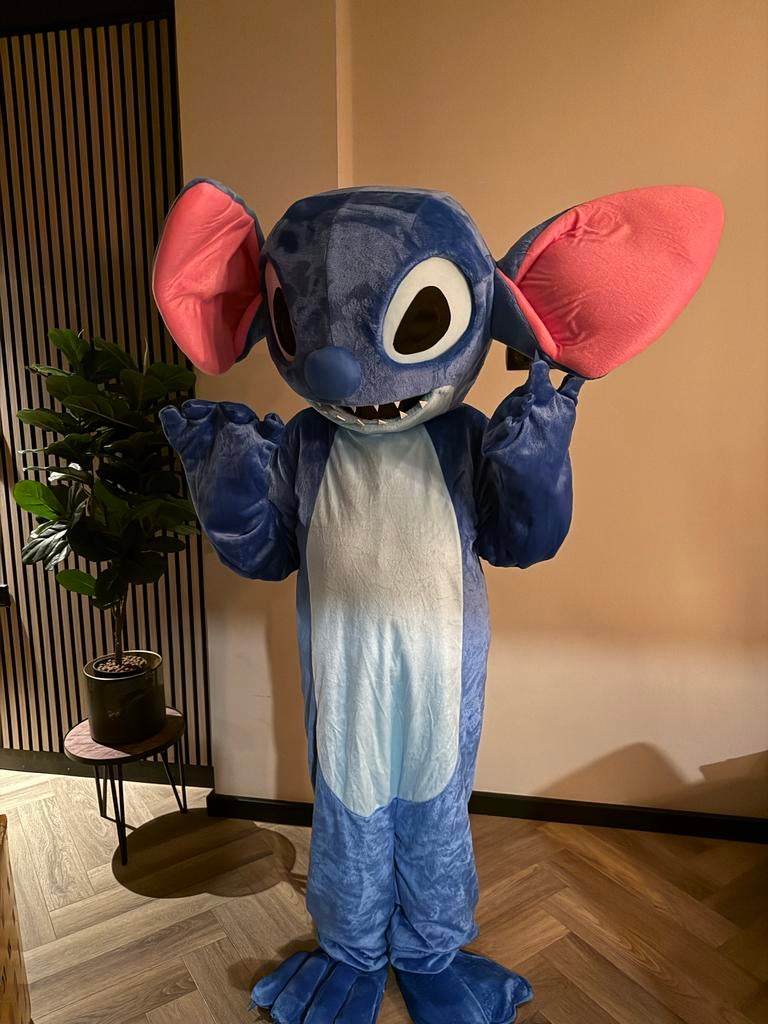 Mascotte Kostuum: Stitch, Angel & Konijn - Perfect voor Fees, Ophalen of Verzenden, Zo goed als nieuw, Pak of Jurk