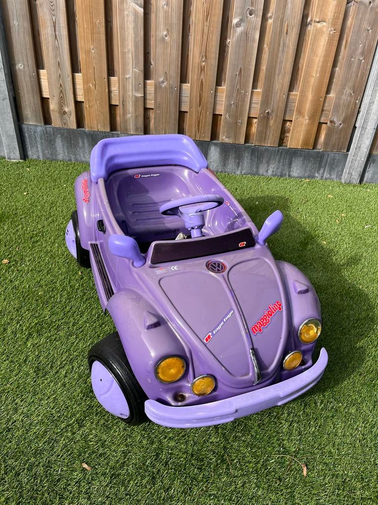 VW Kever Cabrio Trapauto Vintage Paars, Ophalen, Gebruikt, Trapvoertuig