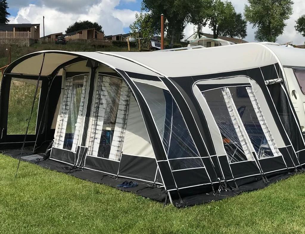 Unico milaan + petluifel extra diep 320 maat 9, Caravans en Kamperen, Voortenten en Luifels, Gebruikt, Ophalen