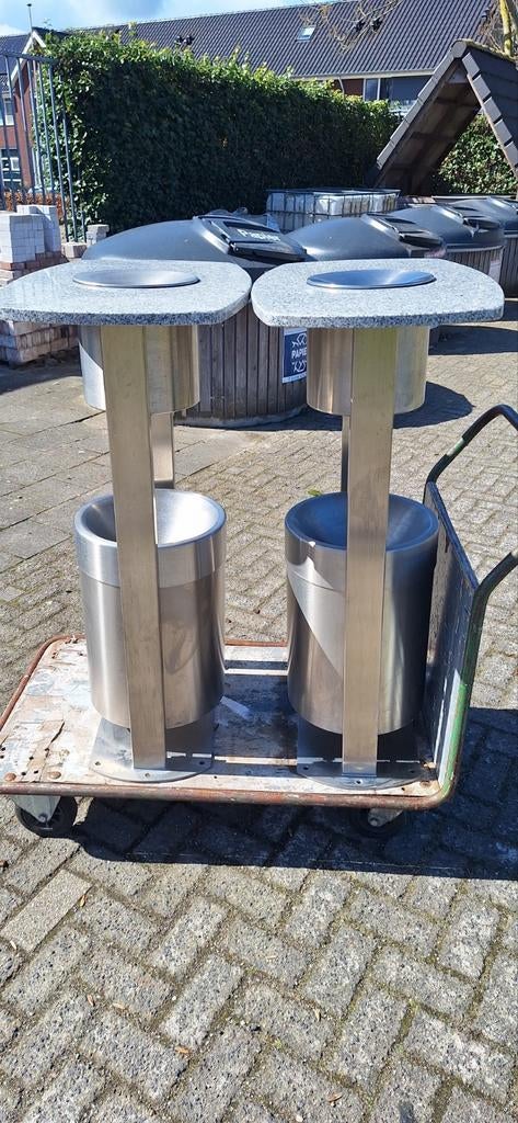 Rooktafel met asbak en afvalbak, Ophalen of Verzenden, Minder dan 50 cm