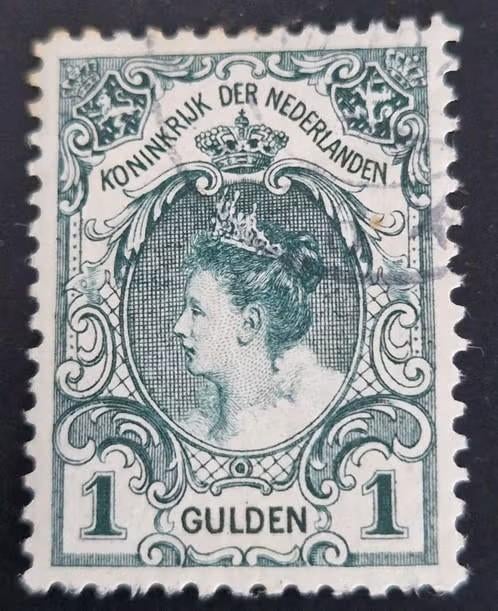 Nederland 1899 - nvph 77 - Wilhelmina der Nederlanden  -a1, Postzegels en Munten, Ophalen of Verzenden, T/m 1940, Gestempeld