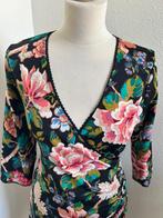 King Louie maat L prachtige bloemen crossdress jurk 3146, Zwart, Maat 42/44 (L), Ophalen of Verzenden, Zo goed als nieuw