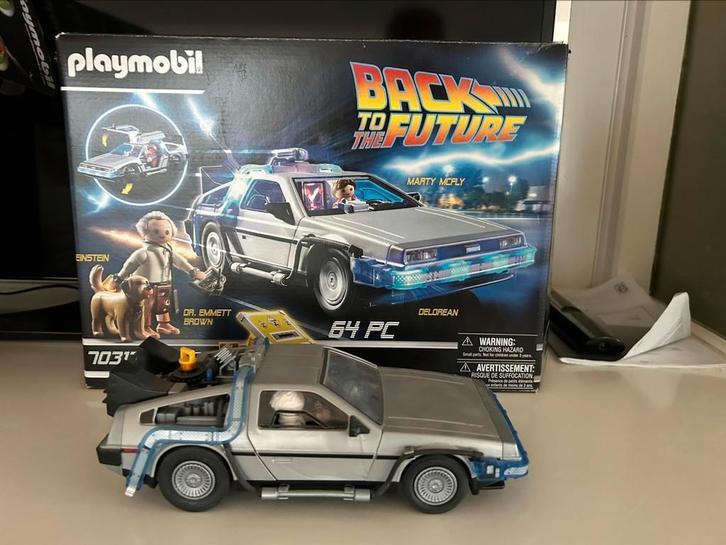 Back to the future Playmobil auto, Kinderen en Baby's, Speelgoed | Playmobil, Zo goed als nieuw, Complete set, Ophalen of Verzenden