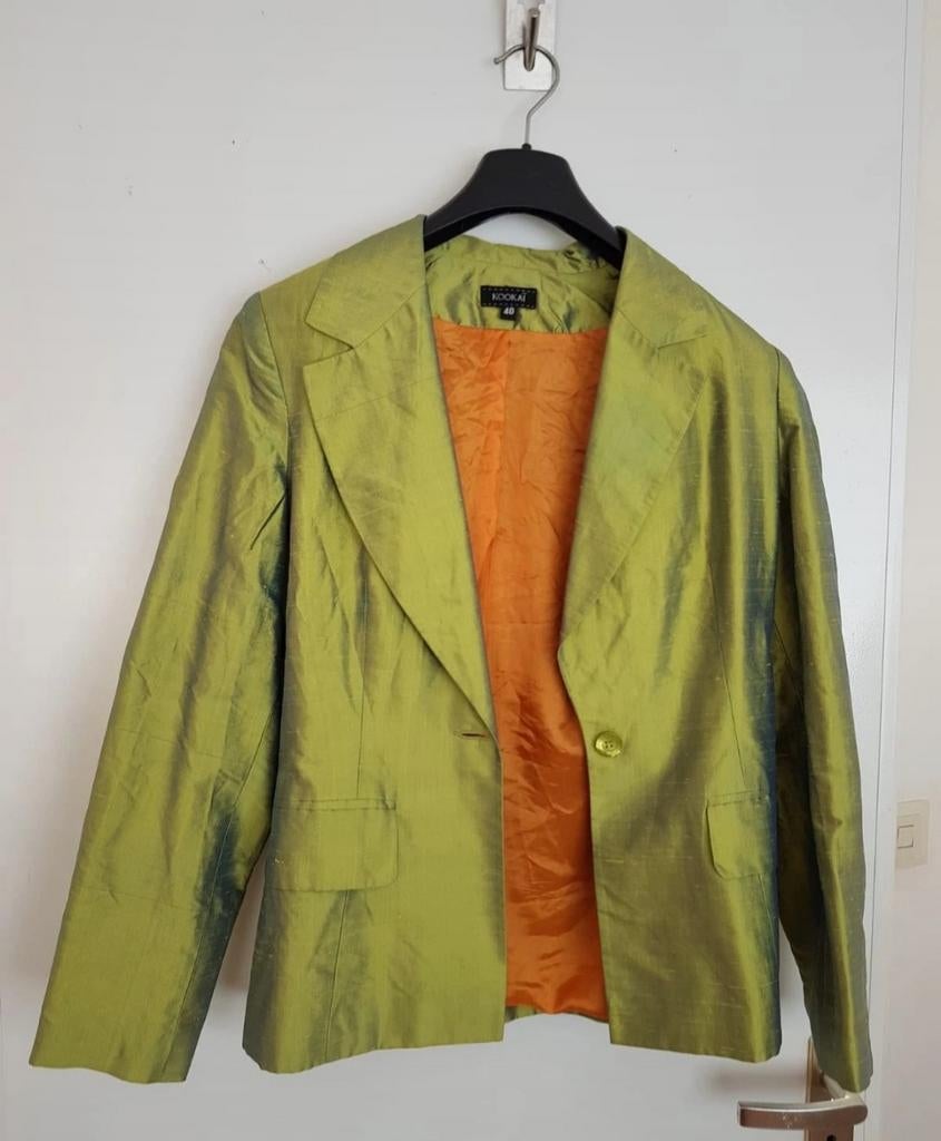 Feest blazer maat 40 van Kookai in lime groen, Ophalen of Verzenden, Zo goed als nieuw, Maat 38/40 (M), Groen