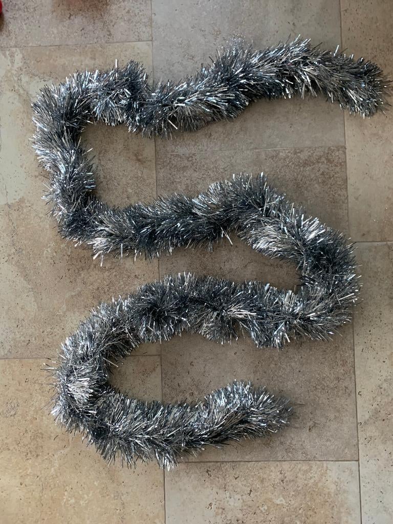 'Zilverkleurige' Dikke 'Kerstslinger' Nieuw, Diversen, Kerst, Ophalen of Verzenden, Nieuw