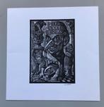 Lou Strik - houtgravure, De verzamelaar, Antiek en Kunst, Ophalen of Verzenden