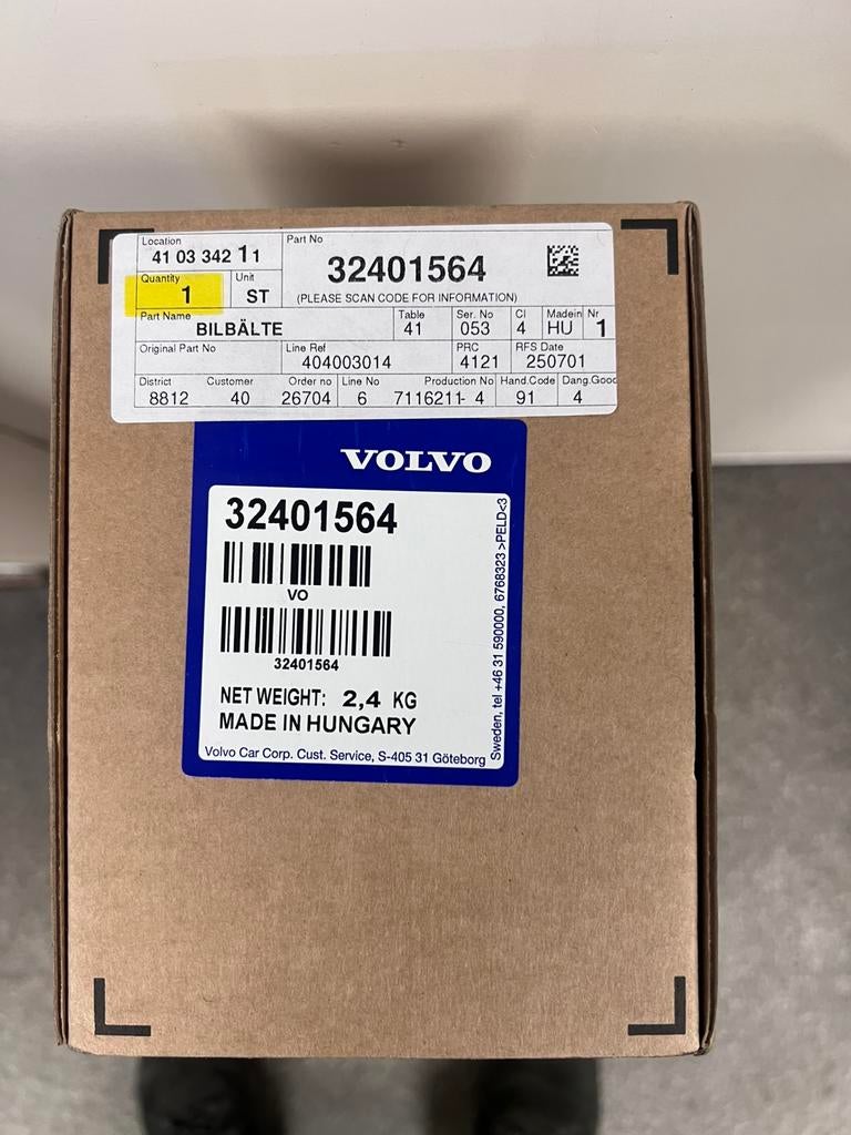 Gordel linksvoor v60 32401564, Ophalen of Verzenden, Nieuw, Volvo