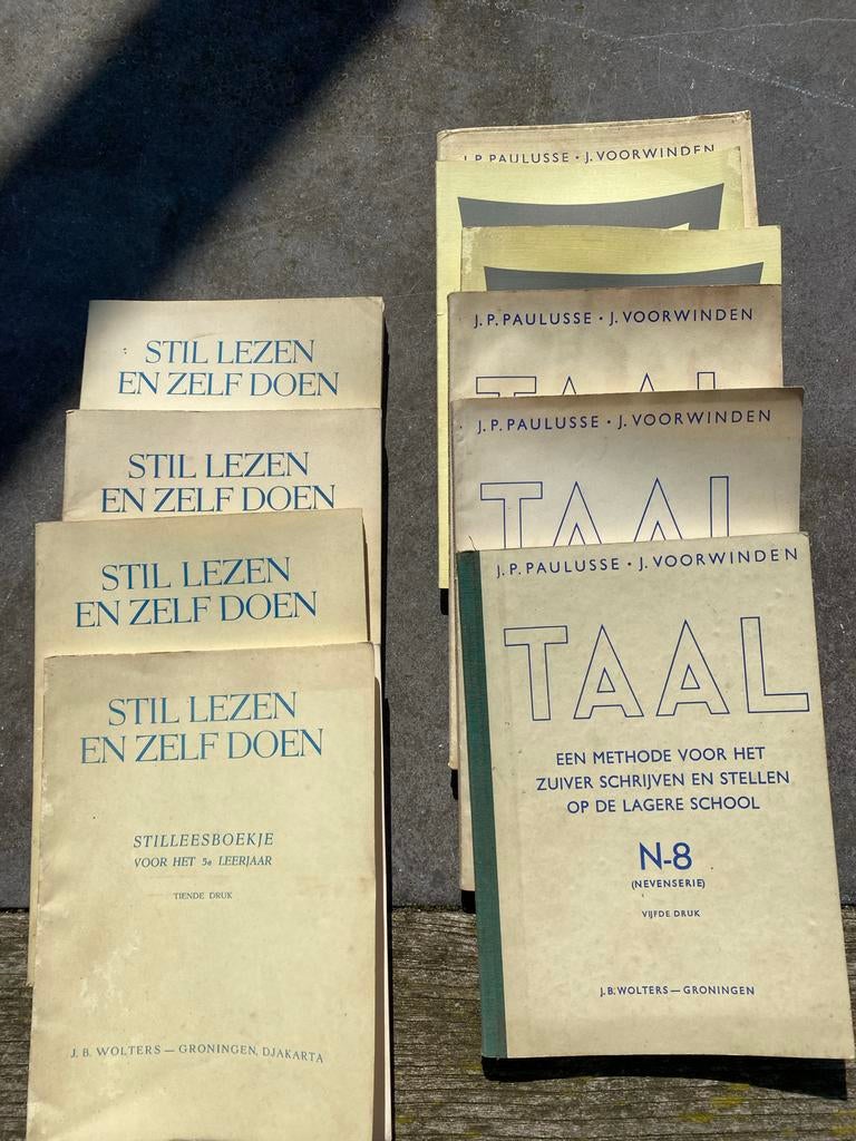 Vintage schoolboekjes .GRATIS. Zie foto., Ophalen of Verzenden, Gelezen, Overige niveaus
