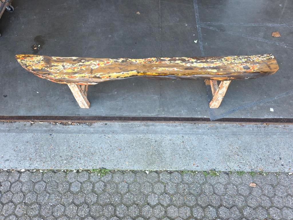 Houten bankje, Antiek en Kunst, Ophalen of Verzenden