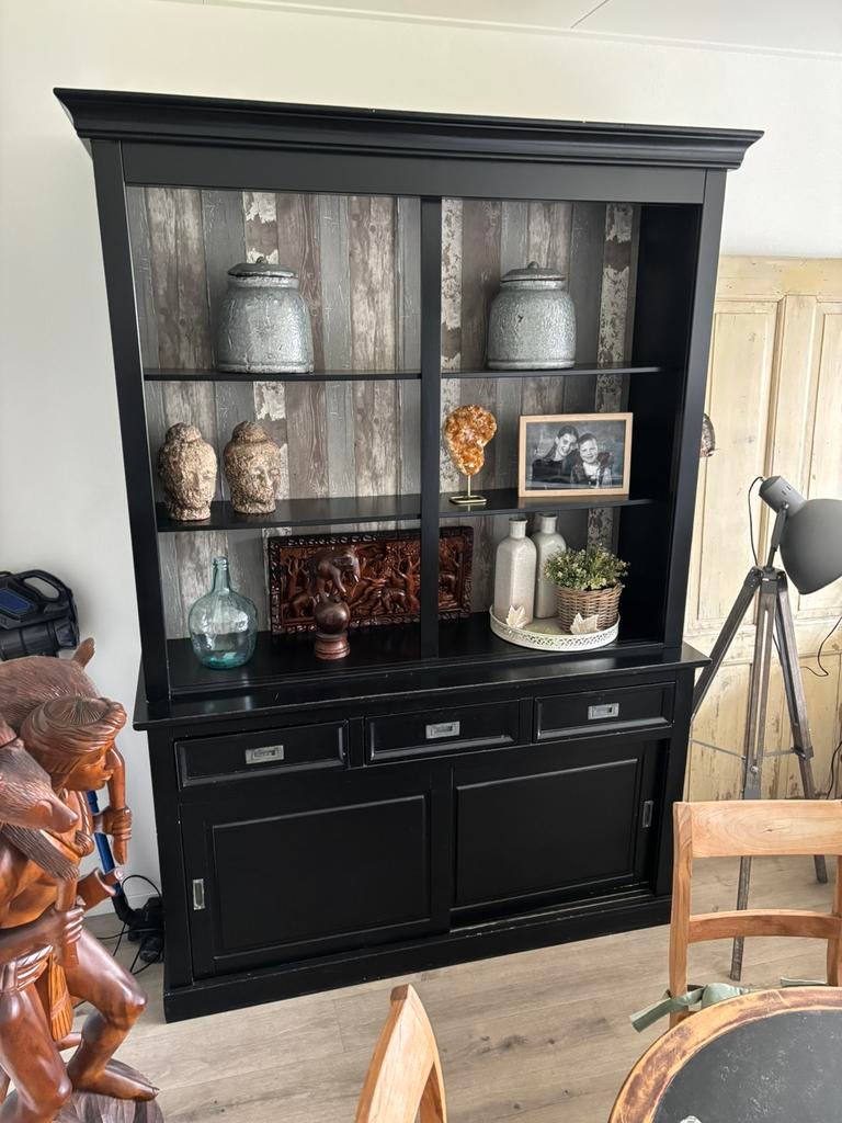 Kast zwart, Ophalen, Gebruikt, 25 tot 50 cm, 200 cm of meer