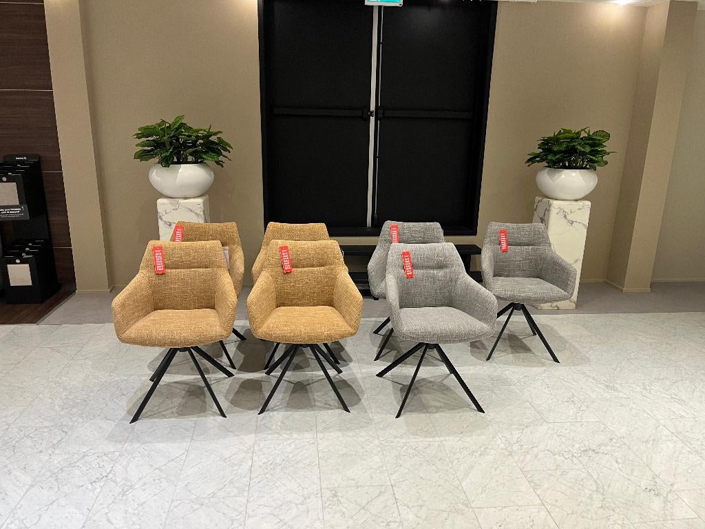 eettafel stoel montel, Huis en Inrichting, Stoelen, Ophalen, Nieuw, Stof, Vijf, Zes of meer stoelen