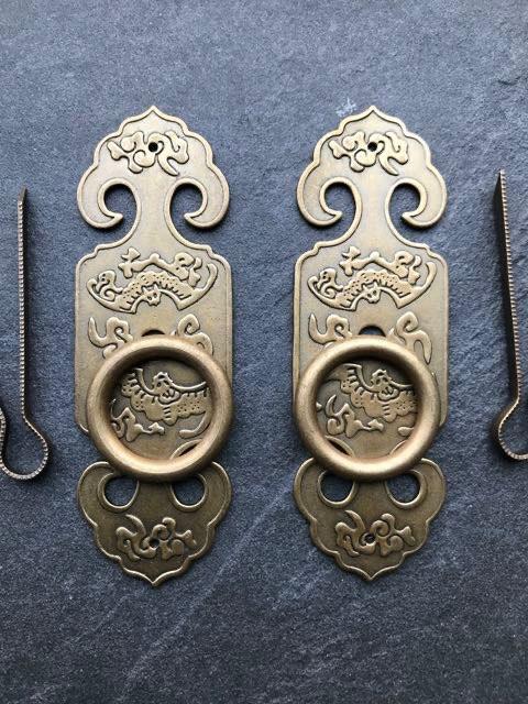 Chinees deurplaat beslag chinese bruidskast of oosterse kast, Verburgt Vintage, Nieuw, Ophalen of Verzenden, https://verburgtvintage.nl/#contact