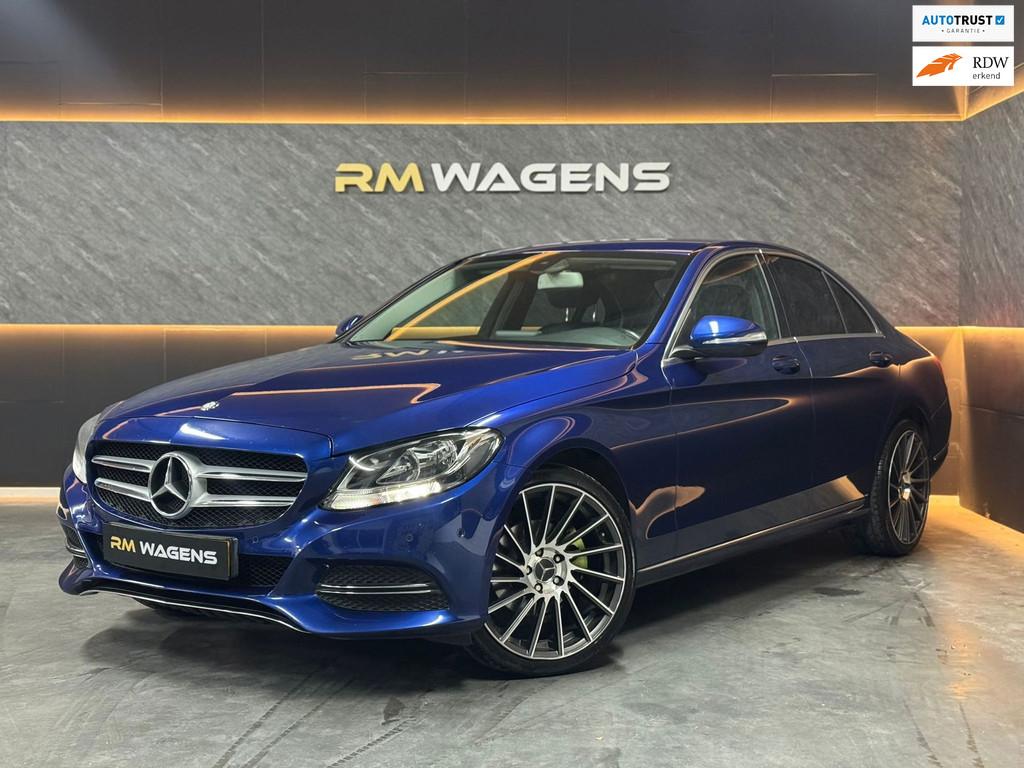 Mercedes-Benz C-klasse 180 | AUTOMAAT |19" VELGEN, Auto's, Mercedes-Benz, Automaat, Euro 6, Blauw, Bluetooth