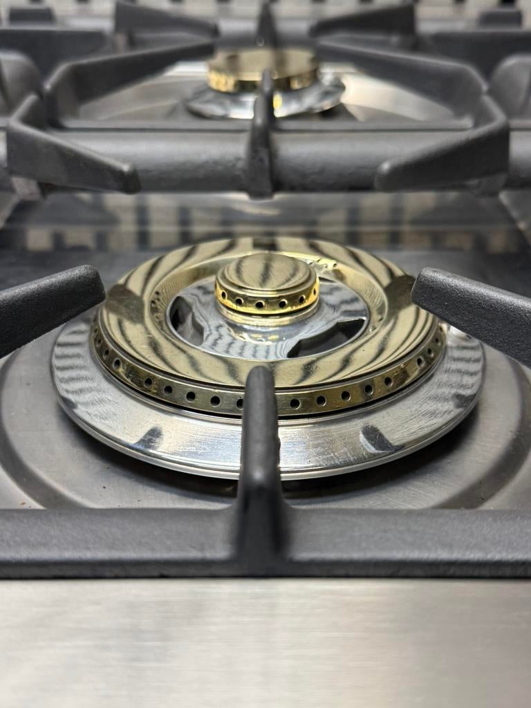 Luxe Boretti Majestic Fornuis koper 6pits dubbele oven 100cm, Fornello Esperta, Ophalen of Verzenden, Zo goed als nieuw, Energieklasse A of zuiniger