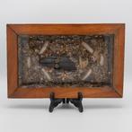 Reliek / kloosterwerk in lijst, 18e-eeuw, Ophalen of Verzenden