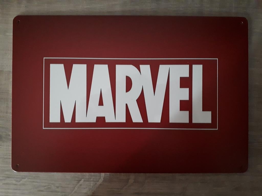 Marvel 20x30 cm Metalen Reclamebord, Ophalen of Verzenden, Nieuw, Reclamebord