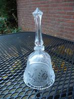 Mooie glazen bel. Tafelbel. Glas 14 cm. hoog., Ophalen of Verzenden