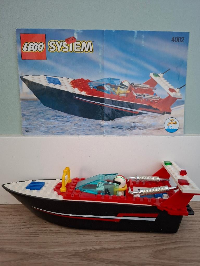 LEGO vintage Riptide Racer set #4002, Compleet, Overige thema's, Lego, Ophalen of Verzenden