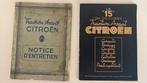 Instructieboekjes Citroën Traction Avant 11CV en 15CV, Ophalen of Verzenden