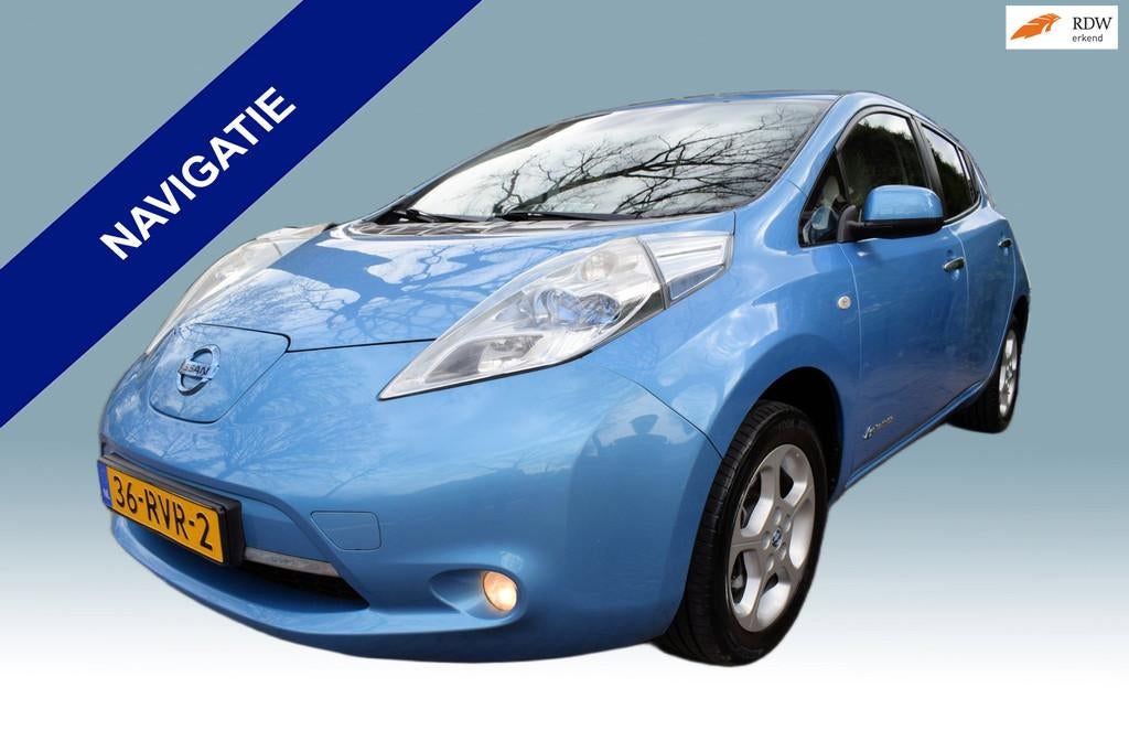 Nissan LEAF Base 24 kWh, Auto's, Nissan, Gebruikt, 199 km, Blauw, Origineel Nederlands