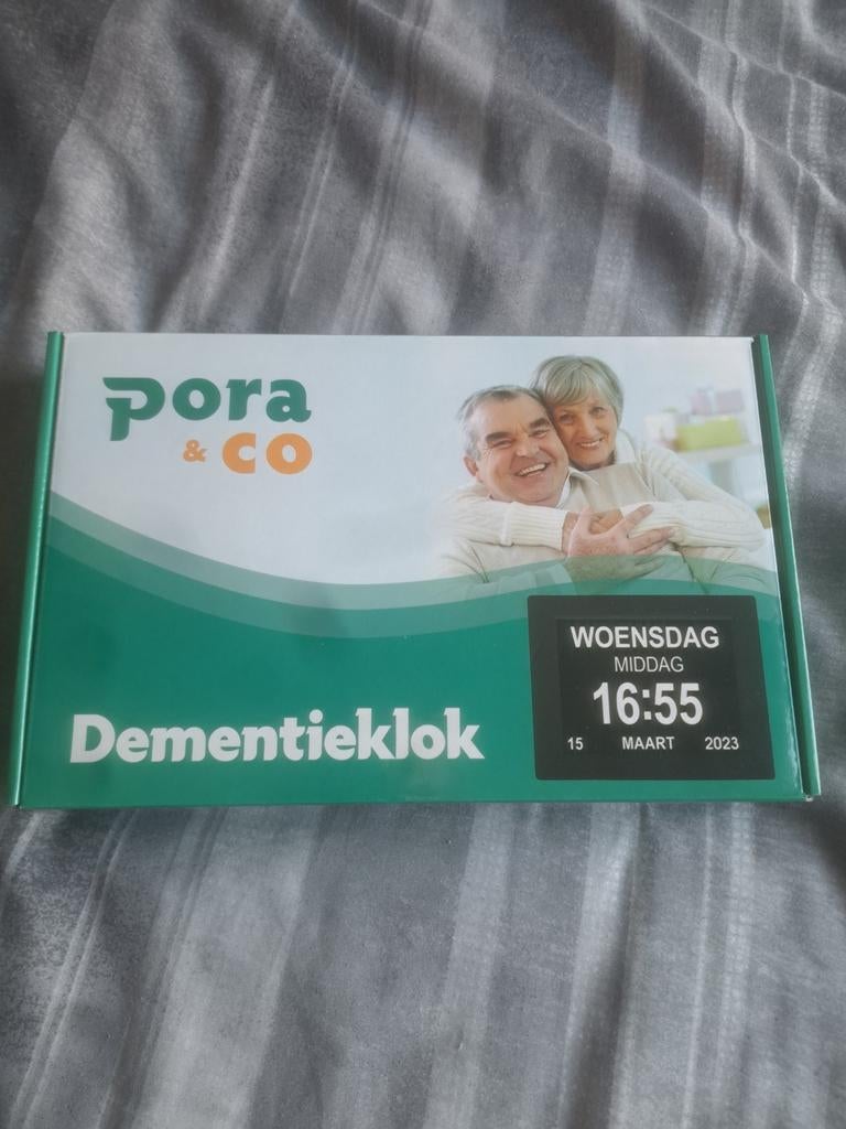 Dementieklok Pora & Co, Ophalen of Verzenden, Nieuw, Digitaal, Wekker of Tafelklok