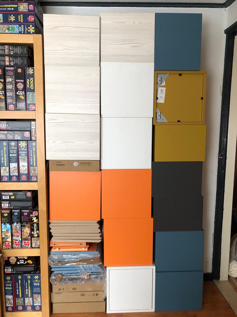 IKEA Eket kasten / kubussen in diverse kleuren, Ophalen, Zo goed als nieuw