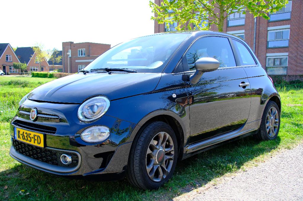 Fiat 500 1.2 2020 Zwart AUTOMAAT, Auto's, Fiat, Particulier, Airbags, Apple Carplay, Automatische klimaatregeling, Bluetooth, Boordcomputer