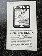 Vloeiblad Phoenix schuurblaadjes J. Peters–Tissen Maastricht, Ophalen of Verzenden, Gebruikt, Overige typen