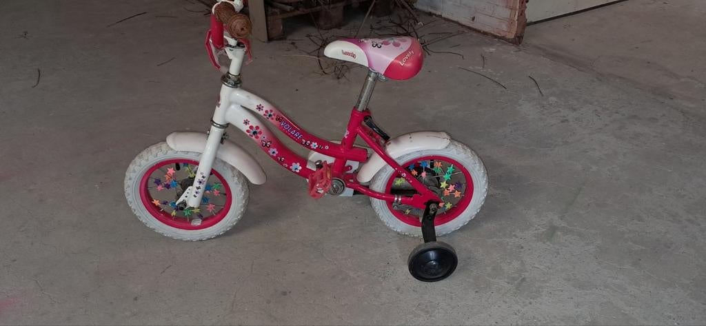 Kinderfietsje - roze, 12 inch, Fietsen en Brommers, Ophalen, Zijwieltjes, Gebruikt, Bumba