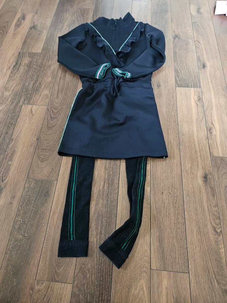 Juliette Little Miss Jurk met legging maat 122-128, Kinderen en Baby's, Kinderkleding | Maat 122, Meisje, Ophalen of Verzenden