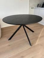 Ronde eettafel > WOOOD Bruno Eettafel - Ø 120 cm - Zwart, Ophalen, Gebruikt, Rond, Vier personen
