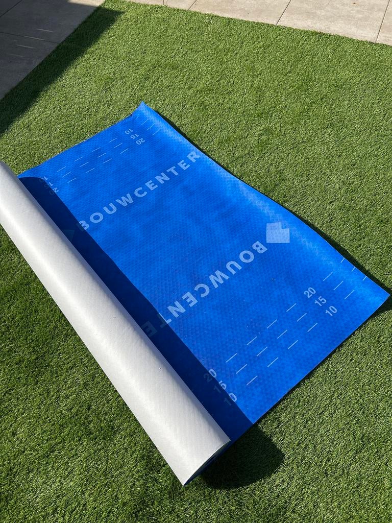 Rol dakfolie, Doe-het-zelf en Verbouw, Ophalen, Kunststof, Gebruikt, Blauw