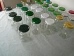30 glazen potten met schroefdeksel jam inmaak, Ophalen of Verzenden, Zo goed als nieuw, Glas, Overige typen