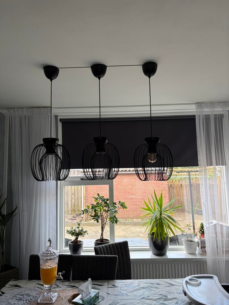 3x ikea Kallfront kap + Hemma Hanglamp zwart, 32 cm, Ophalen, Zo goed als nieuw, Metaal, Minder dan 50 cm