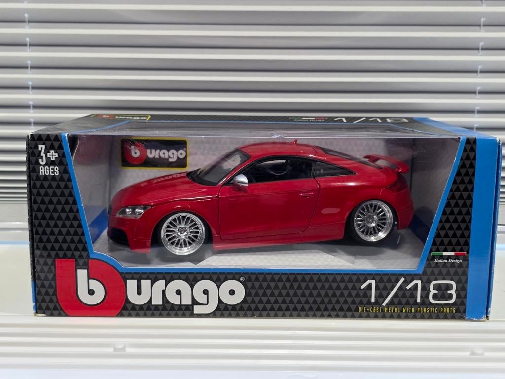 Audi TT-RS 8J MK2. 1:18 Bburago in OVP. BBS velgen, Hobby en Vrije tijd, Modelauto's | 1:18, Ophalen of Verzenden, Zo goed als nieuw