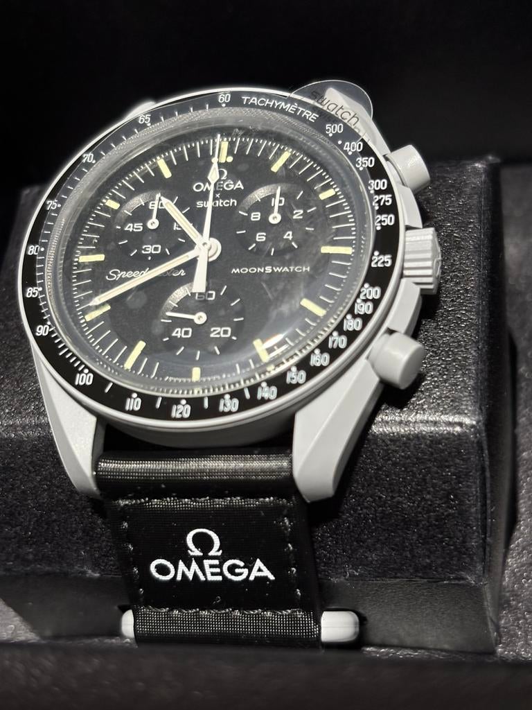 NIEUWE Omega x Swatch - Moon, Kunststof, Polshorloge, Nieuw, Kunststof