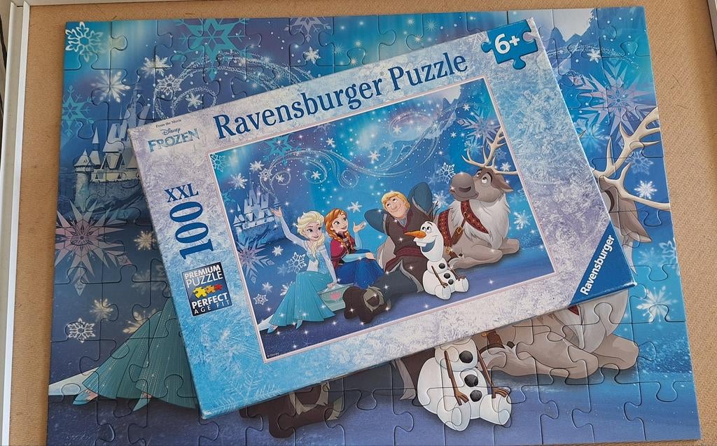 Ravensburger puzzel 100 XXL stukjes Disney Frozen, Ophalen of Verzenden, Meer dan 50 stukjes, Zo goed als nieuw, 6 jaar of ouder