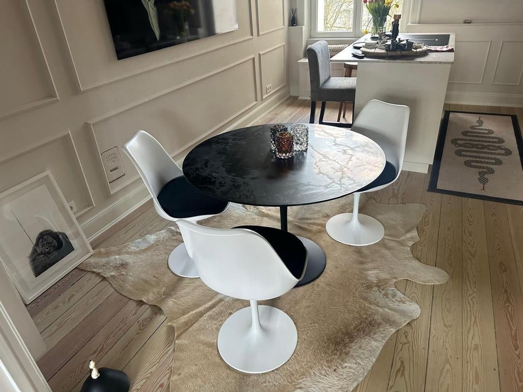 Uittrekbare tafels tulipe eero saarinen tulipe stoelen, Nieuw, Ophalen of Verzenden, 75 cm of meer, 60 cm of meer