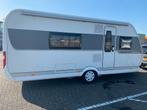 zeer luxe en complete Hobby Excellent 495 WFB modeljaar 2017, Caravans en Kamperen, Standaardzit, Hefbed, Schokbreker, Hobby