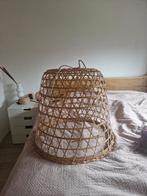 Grote rieten lampenkap - Boheemse stijl, Huis en Inrichting, Lampen | Lampenkappen, Ophalen, Bruin, Zo goed als nieuw, 50 cm of meer