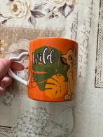 Oranje Mok Simba & Nala ( the lion king ) Disneyland, Ophalen of Verzenden, Leeuwenkoning of Jungle Boek, Zo goed als nieuw, Servies