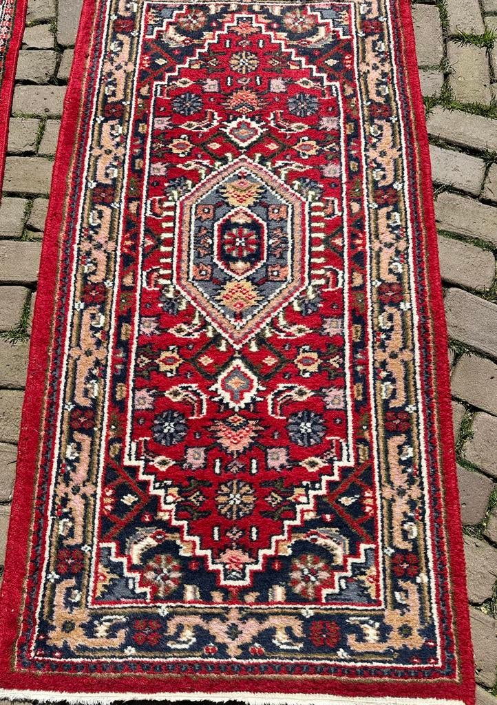 Perzisch tapijt Bidjar, zwaar handgeknoopt 147 x 72 cm, Gebruikt, Crème, Rechthoekig, 100 tot 150 cm