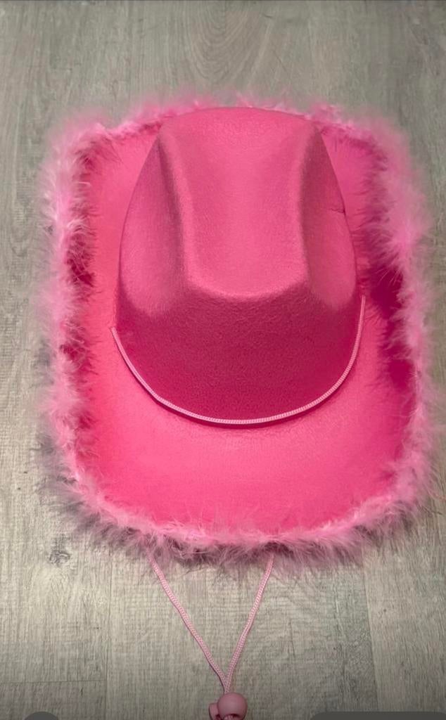 Roze Cowboyhoed  leuk voor K3 concert, Ophalen of Verzenden, Zo goed als nieuw, Meisje