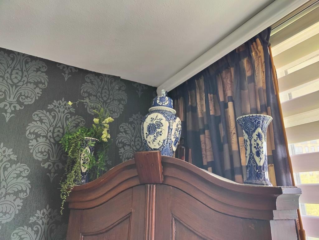 Antiek Boch Delfts Blauw kaststel - Puntgaaf, Antiek en Kunst, Antiek | Keramiek en Aardewerk, Ophalen