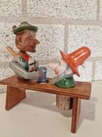 Oude houten beweegbare flessen stop kurk, Ophalen of Verzenden