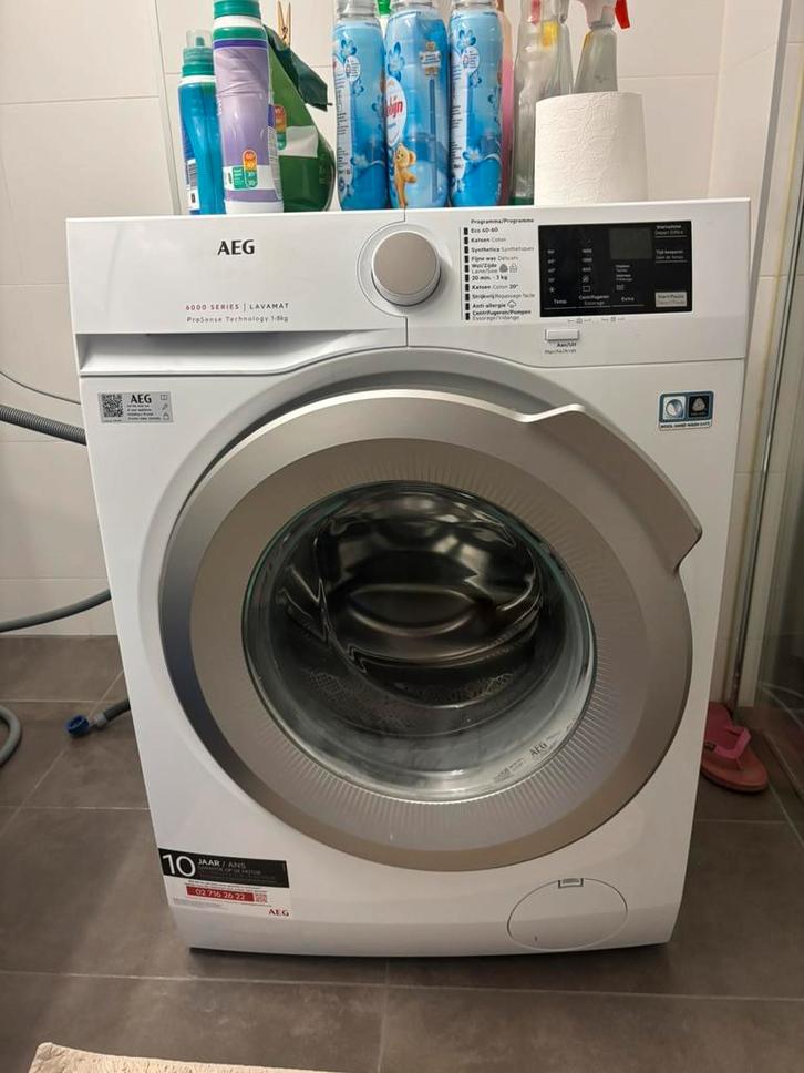 AEG wasmachine LF62CS86 ProSense 8kg, Witgoed en Apparatuur, Wasmachines, Zo goed als nieuw, 8 tot 10 kg, 85 tot 90 cm, 1200 tot 1600 toeren