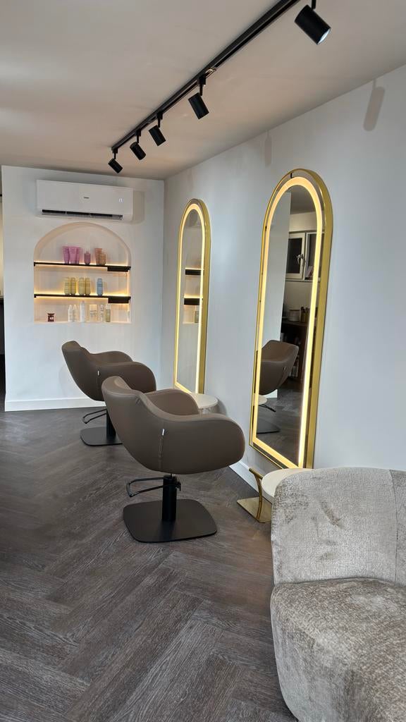 1 Kappers spiegel met licht, Huis en Inrichting, Woonaccessoires | Spiegels, Ophalen, Nieuw, 75 tot 100 cm, Overige vormen