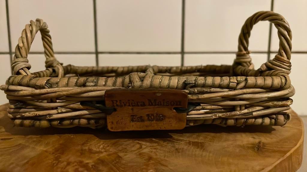 Rivièra maison mini dienblad badkamer, Ophalen of Verzenden, Zo goed als nieuw, Wit