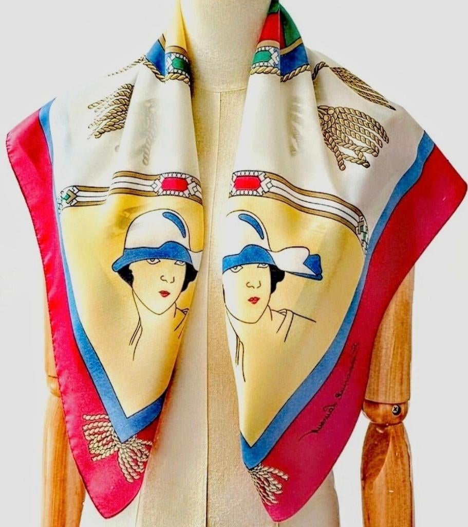 Vintage sjaal jaren 70 Emmanuel Laurent, Ophalen of Verzenden, Nieuw, Maat 46/48 (XL) of groter, Sjaal